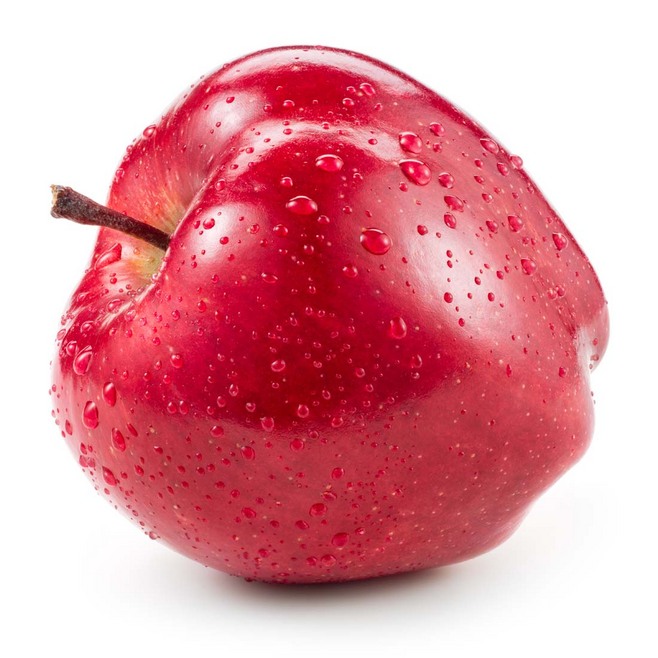 新鲜的红苹果水果高清图片